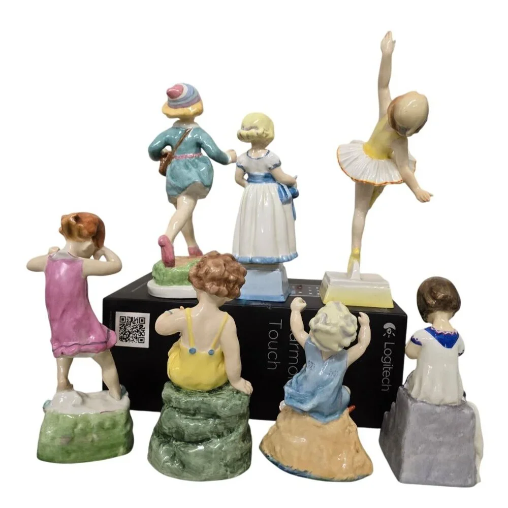 7 Royal Worcester Days of the Week Bone China Figurines